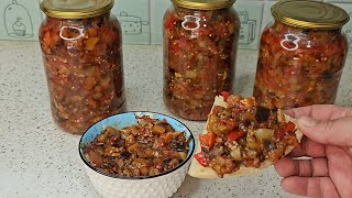 FRIED EGGPLANT WITH PEPPER FOR WINTER. EGGPLANT FOR WINTER! THE BEST RECIPE!