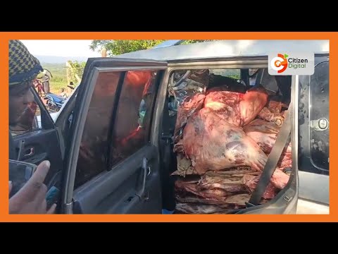 Donkey slaughtering syndicate busted in Kirinyaga; 4 arrested, two cars loaded with meat seized