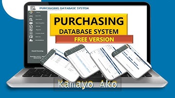 MS Access: Purchasing Database System Free Version