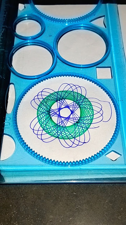 How many circles were drawn? Design ruler Retro Design Tin Drawing Set #2024 #shorts #Spirograph