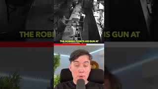 MAN ASKS FOR BEER DURING ARMED ROBBERY! #Shorts