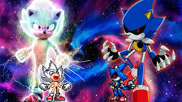Sonic Chaos V3 RN OP(All Form) VS Metal Sonic V3 OP(All Form) in Jump Force Mugen