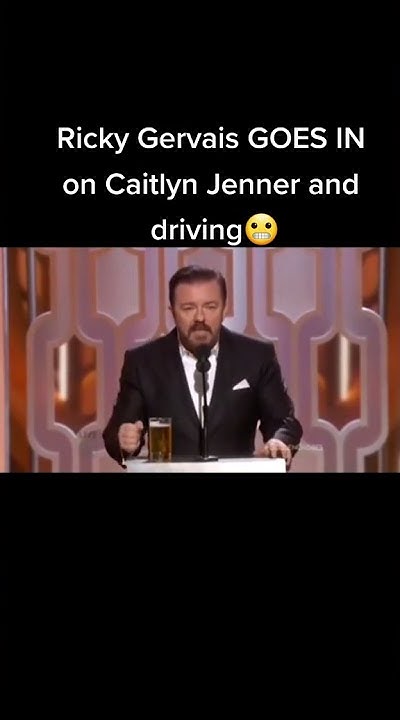 Ricky Gervais goes in on Caitlyn Jenner and driving awkward - YouTube
