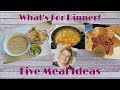 What's For Dinner? - 5 Meal Ideas  - Cookalong With Caroline - Over 50 Lifestyle