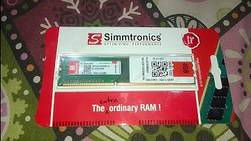 Simmtronics DDR3 4GB PC Ram 1333Mhz Unboxing