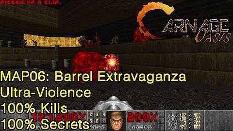 DBP39: Carnage Oasis - MAP06: Barrel Extravaganza (UV | 100% Kills | 100% Secrets)