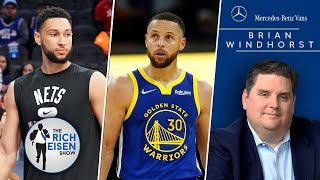 ESPN’s Brian Windhorst on Odds Ben Simmons Suits Up for Nets \& Steph's Return | The Rich Eisen Show