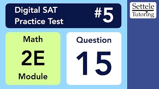Digital SAT 5, Math Module 2E, Question 15 (xy-plane)
