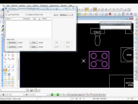 Bentley Microstation V8i - How to create a Cell