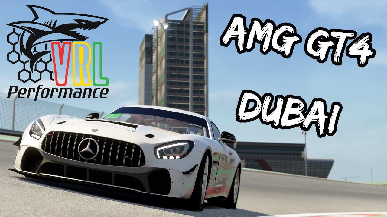 Assetto Corsa Dubai Autodrome GP MecedesAMG GT4 Onboard (206,890
