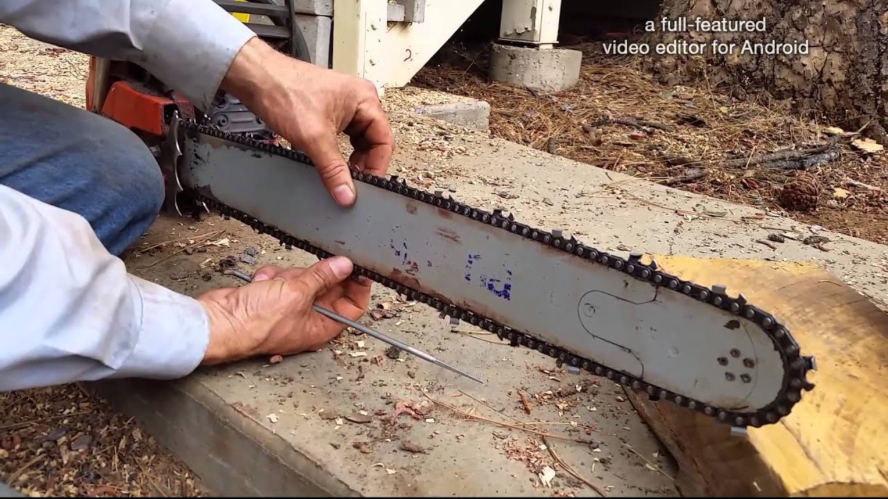 How to sharpen a chainsaw - YouTube