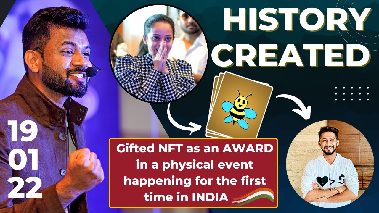 Gifted NFT as an AWARD In Physical Event In INDIA | CoachEasily Millionaire Intensive