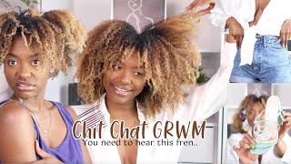 Chit Chat GRWM:Why did I bleach my hair,Staying Motivated, Hubby/Kids and more.. FREN YALL NOSEY lol