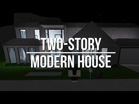 Roblox Welcome To Bloxburg Two Story Modern House 68k Youtube - two story modern house roblox