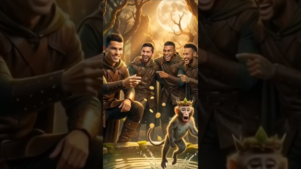 “Messi, Ronaldo, Neymar & Mbappé Try the Magic Coin Challenge 💦✨” 