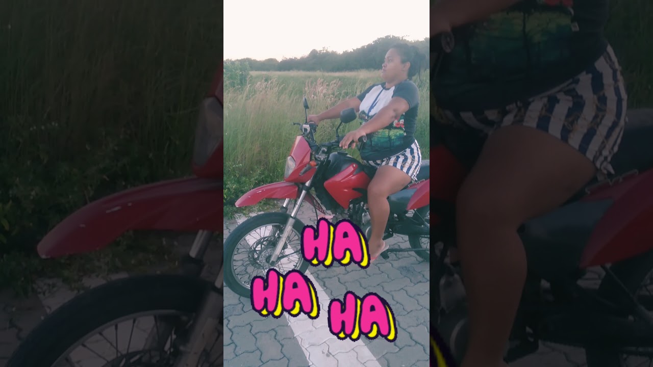 Aprendendo a pilotar motocicleta 50cc