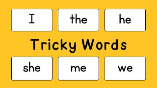 Tricky Words | Sight Words |  Set #1 | Sentences with Tricky Words