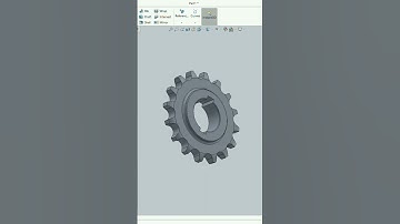 solidwork sprocket gear in a surface #cad#shorts #drawing #autocad