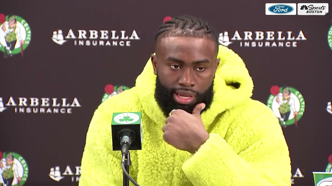 "Maybe he was a little bit frustrated!" - Jaylen Brown speaks on his ...