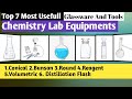 Top 7 Most Usefull Chemistry Lab Glassware||Chemistry Lab Equipments And Tools ||Lab Appratus & Tool