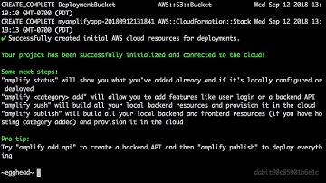 Creating & Configuring a New AWS Amplify Project with a React Application