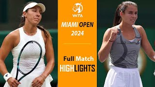 Jessica Pegula vs Emma Navarro Highlights | Miami Open 2024 | 3.25.2024