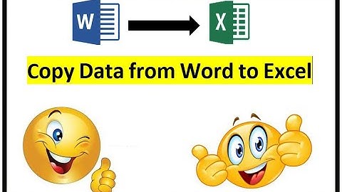 Best way to Copy Data From Word To Excel in 2022