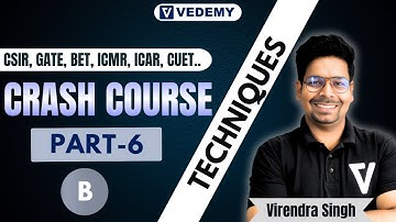 ICMR JRF  | Free Crash Course | Part 6 | Techniques Part 2 | eLearnam | Virendra Singh  |