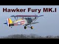 Hawker fury mki scale rc biplane 2019