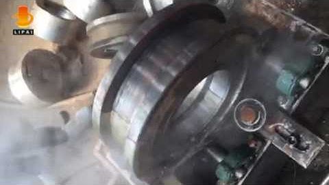 Crane Wheel/driving wheel hardening by Lipai induction hardening machine