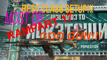 BEST CLASS SETUP *RAMPART 17* Black Ops 4 "After Patch 1.05"