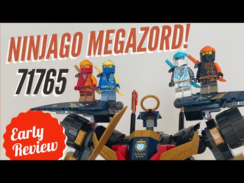 Lego Ninjago Megazord! 71765 Review Ninja Ultra Combo Mech 2022 - Kai, Jay, Cole, Zane