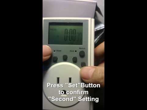 Indoor wall plug in programmable timer switch TW219.avi
