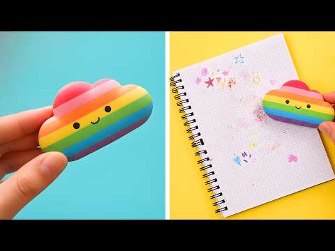 Яркие школьные поделки в радужных цветах: простые DIY‑идеи