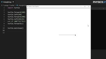 draw triangle using turtle on python -  four basics commands Forward Back Right and Left
