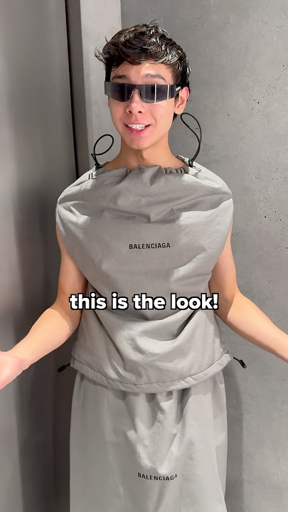 Wearing the Balenciaga Dust Bag