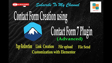 Create A Contact Form Using Contact Form 7 Plugin(Part 2) | Contact Form  Creation using Elementor