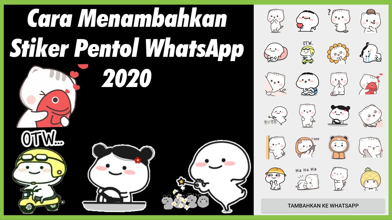  Stiker  Pentol  WhatsApp  2021 Dan Cara Memasangnya YouTube