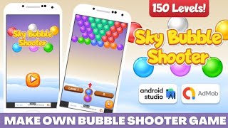 How to Make Bubble Shooter Game || make android game in android studio || Game Source Code Download screenshot 2