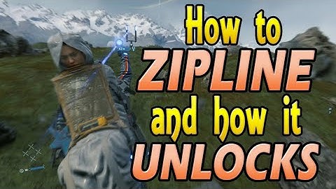 Death Stranding - How to ZIPLINE and how to UNLOCK it