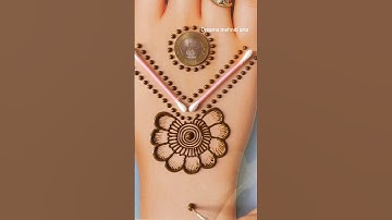 Easy and simple 1mint trick mehndi design|#mehndi  back hand mehndi design #dreamsmehndiarts