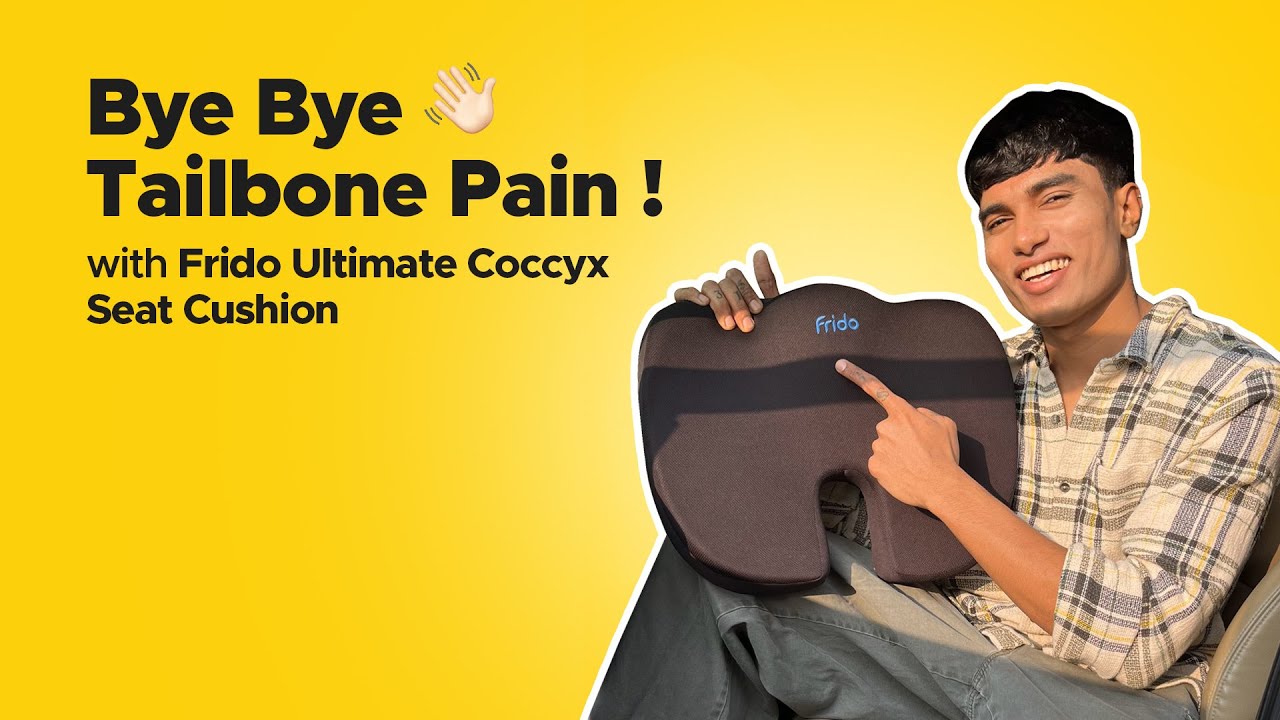 Say goodbye to the tailbone and sciatica pain  Frido Ultimate Coccyx Seat  Cushion 