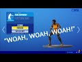 Compilation of I Talk Fortnite freaking out over copyright emotes.