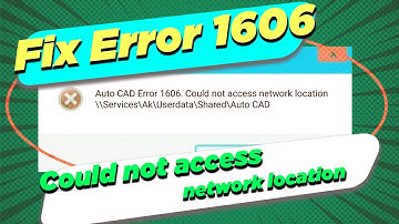 How to fix Error 1606: Could not access network location in Windows 10/11