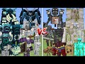 ALL WARDENS &amp; SKELETONS VS ALL WITHER SKELETONS &amp; IRON GOLEMS MOBS BATTLE IN MINECRAFT