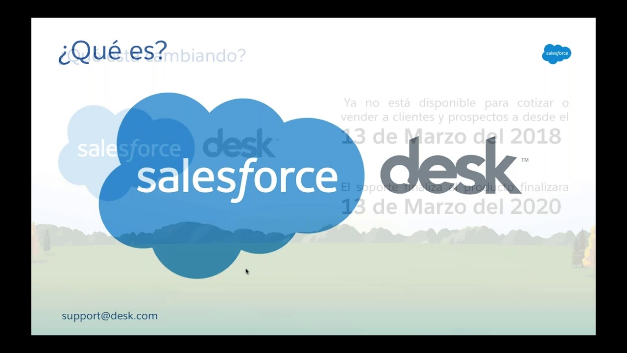 Webinar Salesforce Service Cloud Y Desk Com En Espanol Youtube