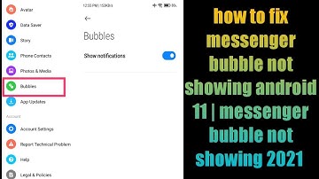 how to fix messenger bubble not showing android 11 | messenger bubble not showing 2021