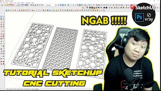 SKETCHUP CNC CUTTING TUTORIAL #CNCSKETCHUP #SKETCHUPCNC