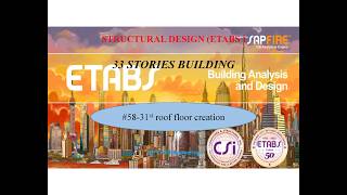 #58 31st roof floor creation ETABS #autocadtutorial #windows #cadsoftware #mathcad #ETABS