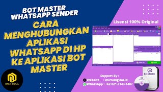 BOT MASTER WHATSAPP SENDER (Cara Menghubungkan Aplikasi WhatsApp di HP ke Aplikasi Bot Master) screenshot 3